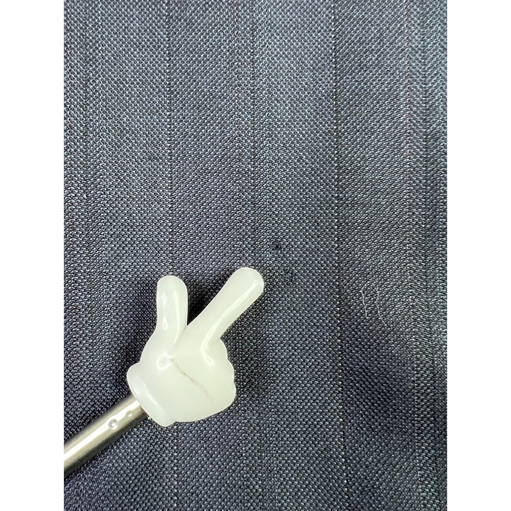 Nordstrom Suit Jacket Mens 43L Blue Stripe Wool Double Breasted USA - Picture 5 of 16